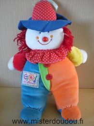 Doudou Clown 0 Multicolore 