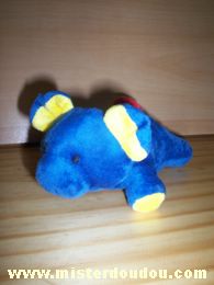 Doudou Cochon Noukie s Bleu jaune 