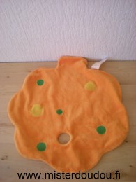 Doudou Feuille Egmont toys Orange points jaune vert Il manque le petit doudou qui va avec ...