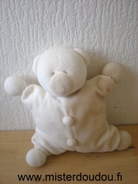 Doudou Ours Jollybaby Blanc beige 