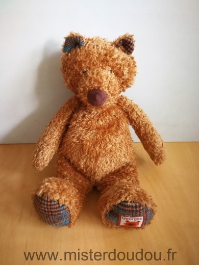 Doudou Ours Moulin roty Georges marron 