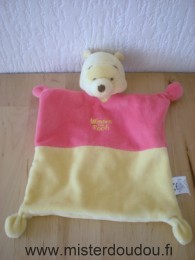 Doudou Ours Nicotoy Rouge jaune winnie the pooth 