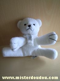 Doudou Ours Yves rocher Blanc 