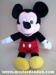 Doudou Souris Disney Noir short rouge Mickey