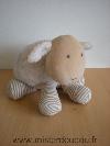 Mouton-Natalys-Blanc-beige-chaussettes-rayees-beige