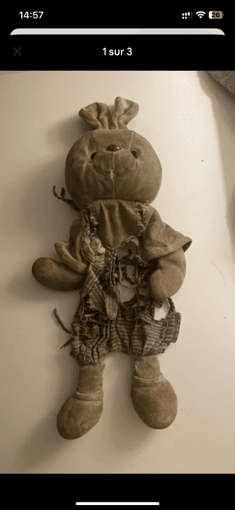 Lapin salopette marque NOUNOURS