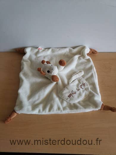 Vulli Girafe Sophie la girafe ecru attache tetine - Très bon état