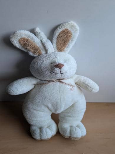 Lascar Lapin Beige marron ruban - Très bon état