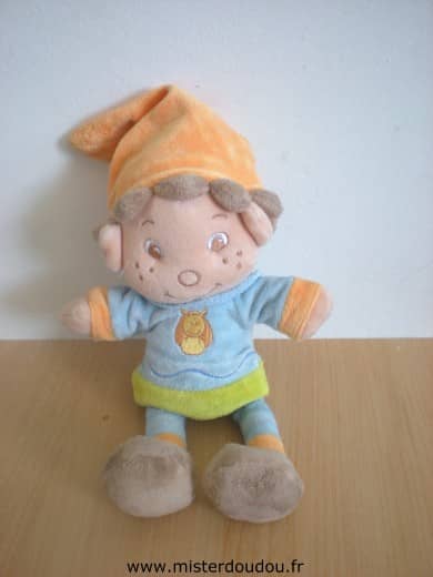 Bengy Bonhomme Bleu bonnet orange - Très bon état