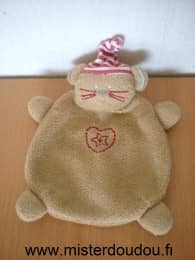Absorba Chat Marron coeur rouge - Très bon état