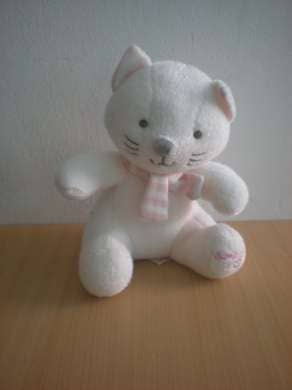 Luminou Chat Blanc rose - Très bon état