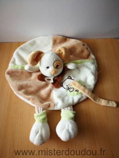 Baby nat Chien Beige blanc biscuit - Bon état