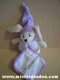 Cmp Chien Blanc mauve - Très bon état
