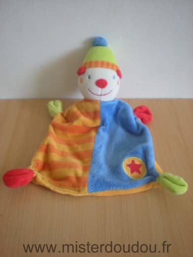 Babyclub Clown Orange bleu vert - Très bon état