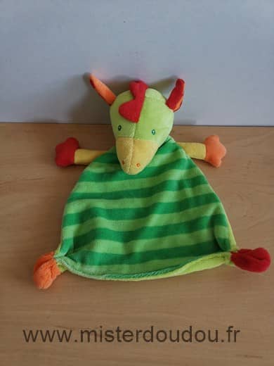 Baby sun Dragon Vert jaune rouge - Très bon état