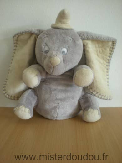 Disney Eléphant Dumbo gris ecru - Très bon état