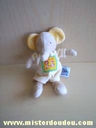 Moulin roty Eléphant Beige jaune - Très bon état