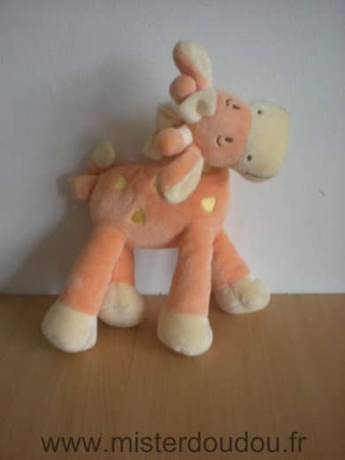 Mots d enfants Girafe Orange jaune - Très bon état