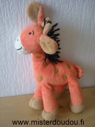 Mots d enfants Girafe Orange marron - Très bon état