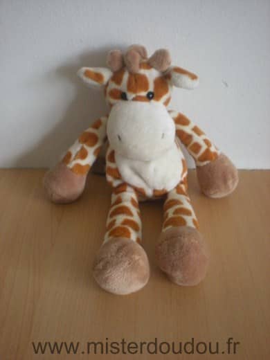 Nicotoy Girafe Ecru taches rousses - Très bon état