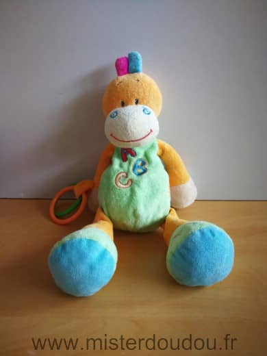 Doukidou Hippopotame Vert orange abc - Très bon état