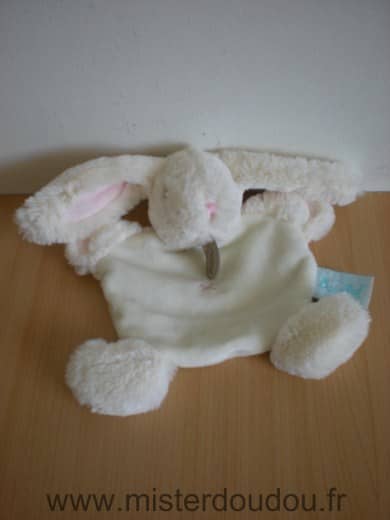 Baby nat Lapin Ecru blanc rose - Très bon état