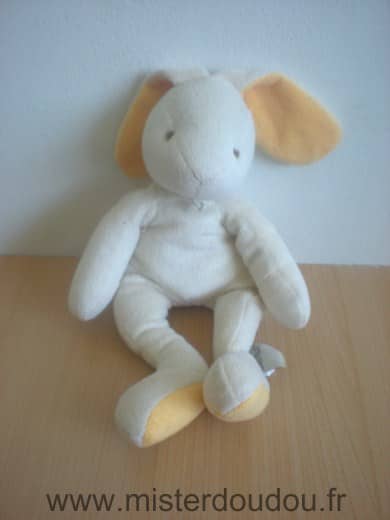 Baby nat Lapin Ecru jaune - Très bon état