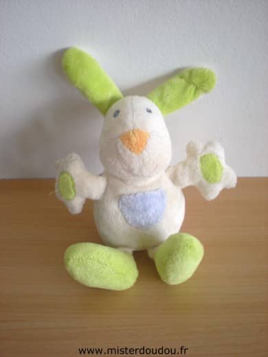 Baby sun Lapin Blanc vert mauve - Très bon état