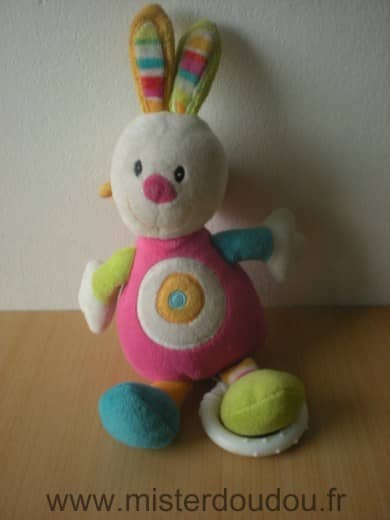 Baby sun Lapin Rose vert bleu - Très bon état