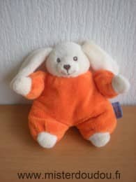 Doudi Lapin Ecru orange - Très bon état