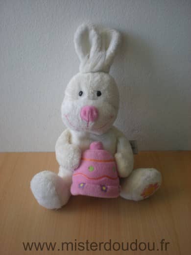 Giftoys Lapin Blanc cloche rose - Etat moyen
