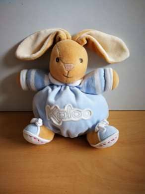 Kaloo Lapin Bleu blanc beige - Très bon état