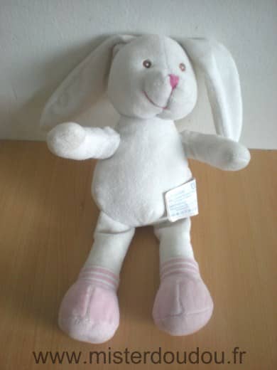 Kimbaloo Lapin Blanc rose - Très bon état