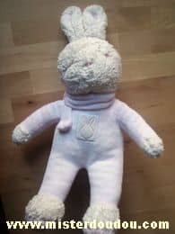 Klorane Lapin Rayé blanc rose - Très bon état