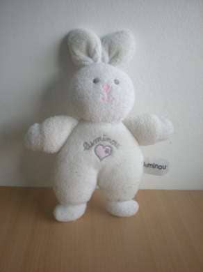 Luminou Lapin Blanc phosphoresent - Très bon état