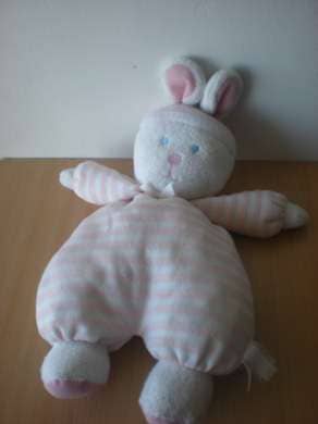 Luminou Lapin Rayé rose blanc - Etat moyen