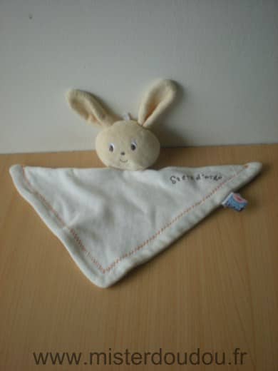 Sucre d orge Lapin Blanc tête beige - Mauvais état