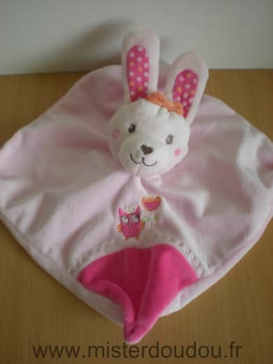 Tex Lapin Rose fushia chouette fleur - Très bon état
