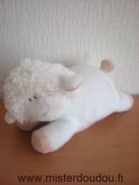 Luminou Mouton Blanc rose coeur rose - Très bon état
