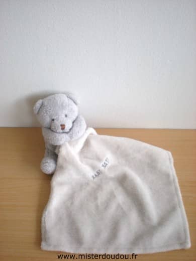 Baby nat Ours Gris mouchoir beige - Très bon état