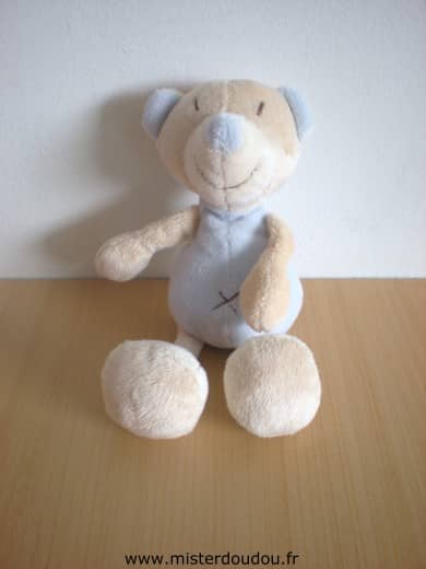 Baby sun Ours Bleu beige - Très bon état
