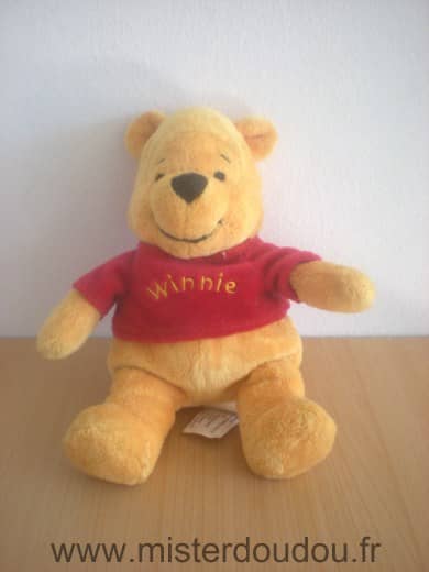 Disney Ours Winnie jaune tshirt rouge - Très bon état