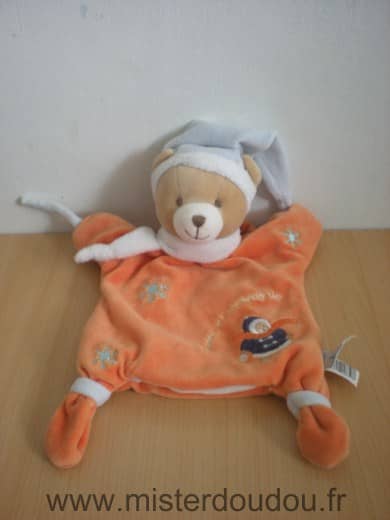 Doudou et compagnie Ours Orange - Très bon état