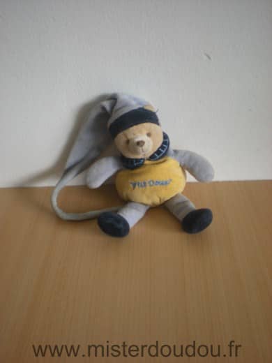 Doudou et compagnie Ours Ptit doux or - Etat moyen