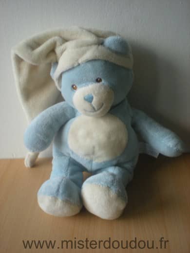 Gipsy Ours Bleu bonnet écru - Très bon état