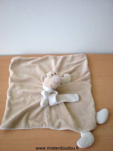 Jollybaby Ours Beige nez rose - Mauvais état