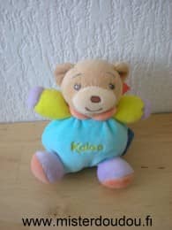 Kaloo Ours Bleu vert violet orange - Très bon état