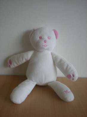Mustela Ours Blanc rose - Très bon état