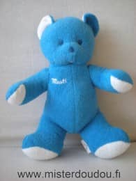 Mustela Ours Bleu blanc brodé musti - Très bon état