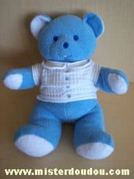 Mustela Ours Bleu tshirt blanc - Bon état